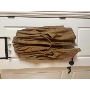 Free People Women's Brown Hooded Jacket with Drawstring Waist